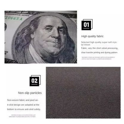 Money Rugs 100 Dollar Bill Runner Area Rug for Living Room 